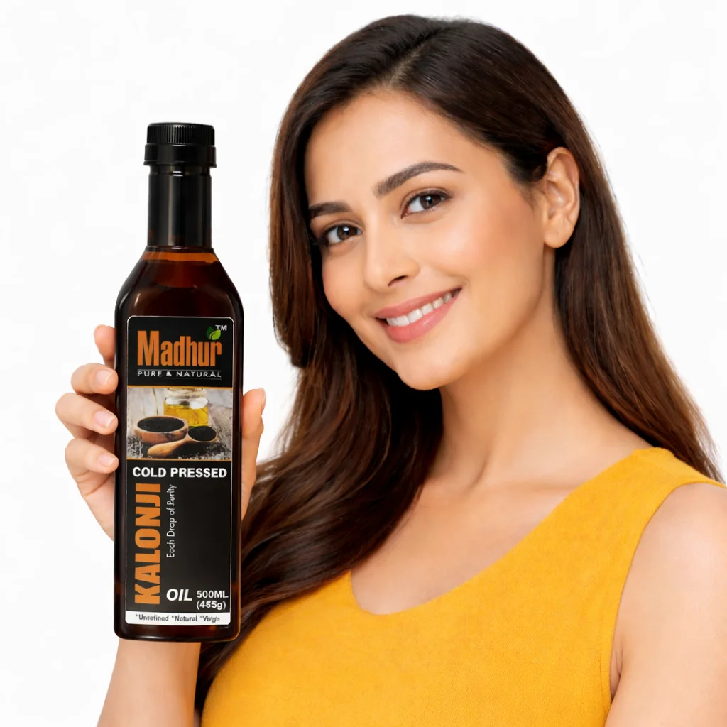 Madhur Pure & Natural Cold Pressed Kalonji Oil (Black Seed Oil) - Image 3