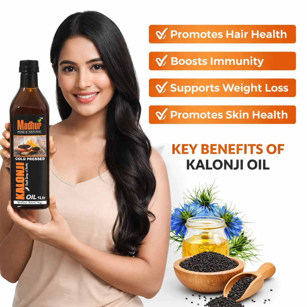 Madhur Pure & Natural Cold Pressed Kalonji Oil (Black Seed Oil) - Image 4
