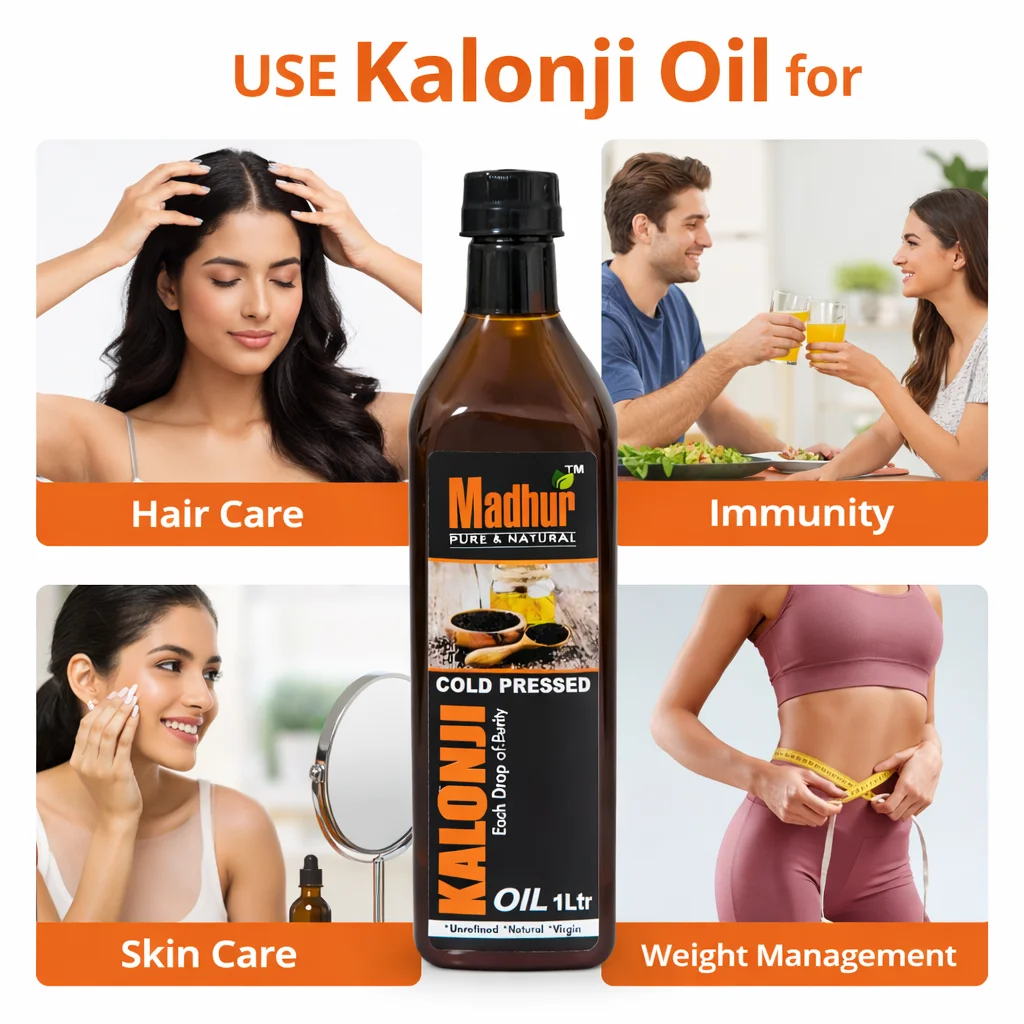 Madhur Pure & Natural Cold Pressed Kalonji Oil (Black Seed Oil) - Image 6
